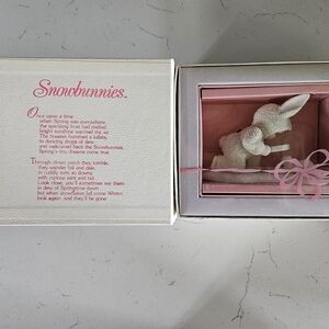 Vintage Department 56 Snowbunnies Figurine "You're As Cute As A Bug's Ear"